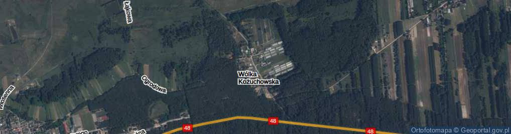 Zdjęcie satelitarne Wólka Kożuchowska ul.
